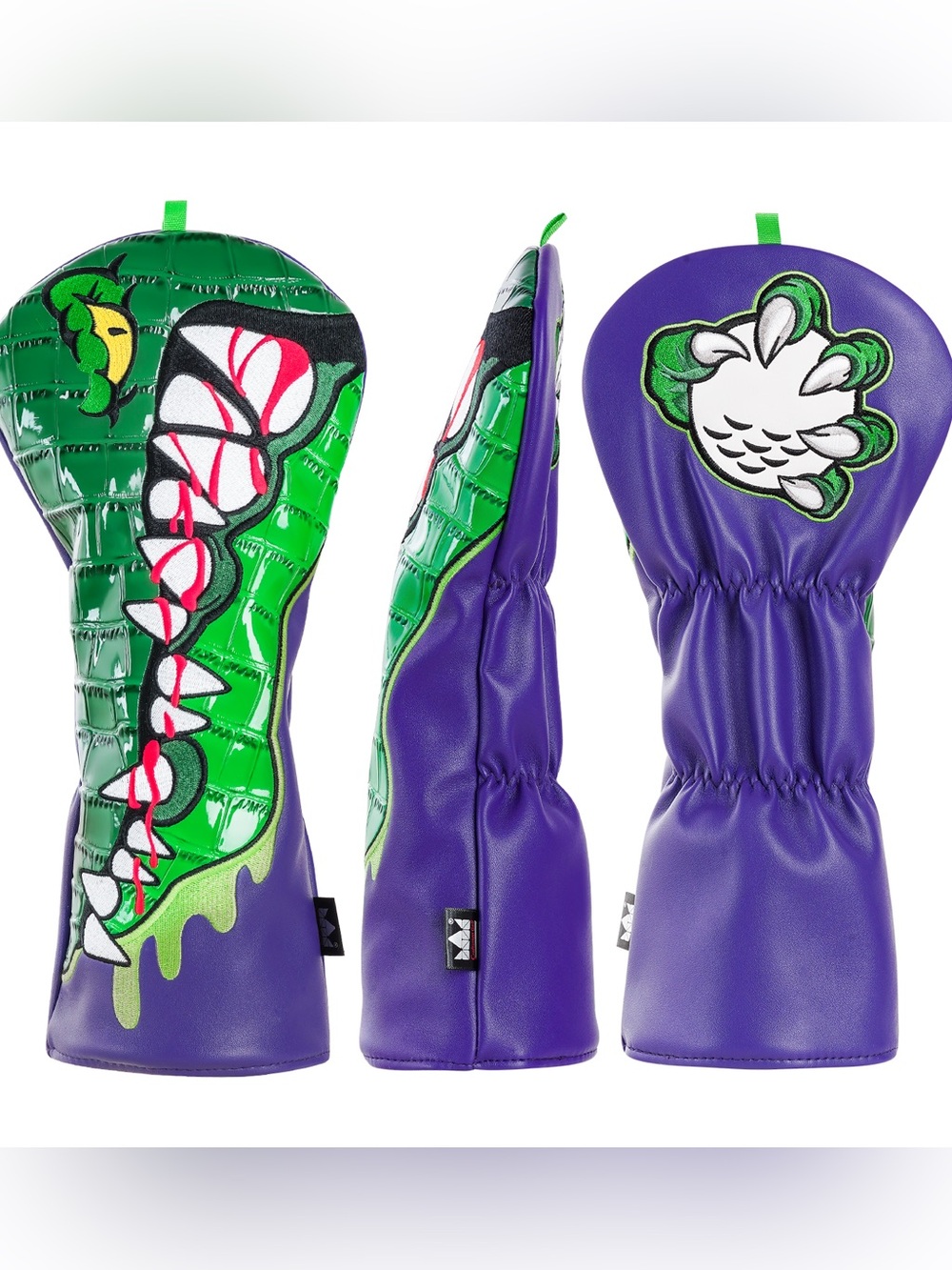 Alligator Purple Leather Driver Head Cover